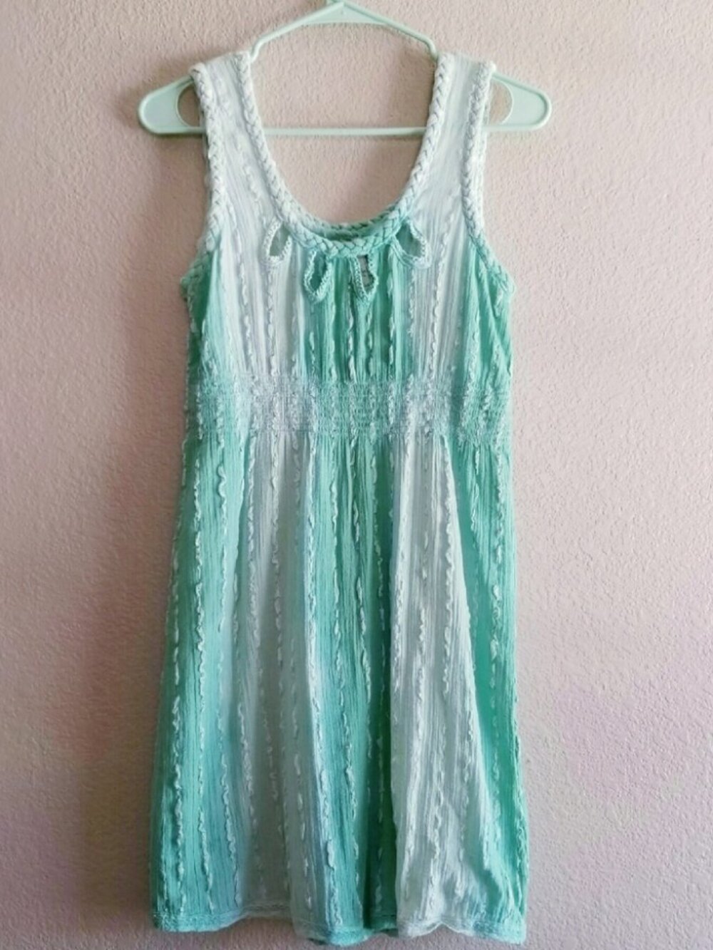 Anthropologie Seafoam Mermaid Dress S/M